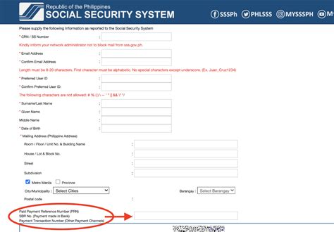 crn/ss number is not registered in my.sss|How to register and create your My.SSS account.